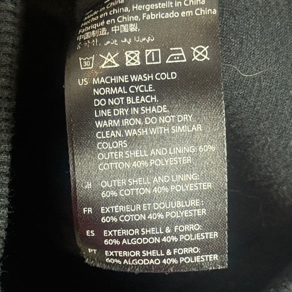 Baubax Cotton Blend Black Travel Zip Up Jacket Size Large - Picture 12 of 15